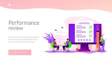 Image showing Employee assessment landing page template