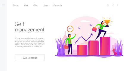 Image showing Self management landing page template