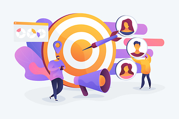Image showing Target audience concept vector illustration