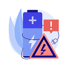 Image showing Safety battery abstract concept vector illustration.