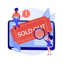 Image showing Sold-out event abstract concept vector illustration.