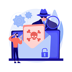 Image showing Malware abstract concept vector illustration.