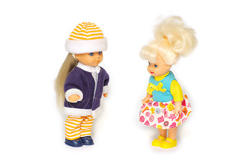 Image showing Two dolls