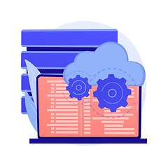 Image showing Data storage settings vector concept metaphor