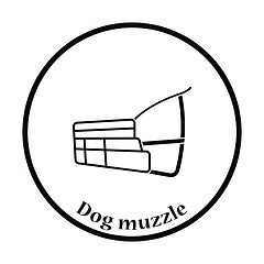 Image showing Dog muzzle icon