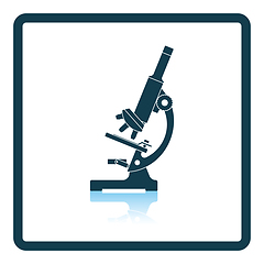 Image showing Icon of chemistry microscope