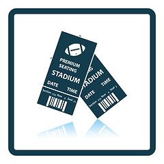 Image showing American football tickets icon