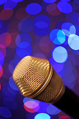 Image showing Microphone on stage 