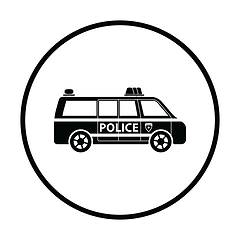 Image showing Police van icon