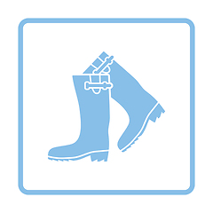 Image showing Hunter\'s rubber boots icon