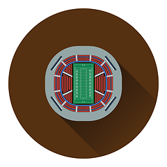 Image showing American football stadium bird\'s-eye view icon