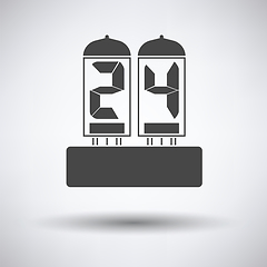 Image showing Electric numeral lamp icon