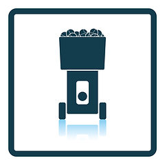 Image showing Tennis serve ball machine icon