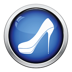 Image showing High heel shoe icon