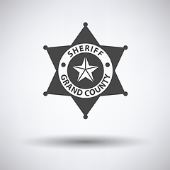 Image showing Sheriff badge icon 