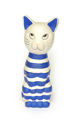 Image showing Painted ceramics cat