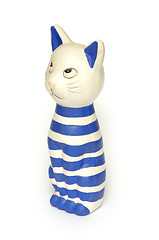 Image showing Painted ceramics cat