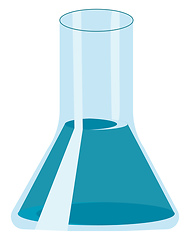 Image showing A Conical flask for scientific experiment vector or color illust