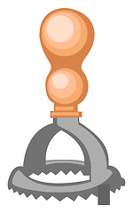 Image showing Kitchen grater vector color illustration.