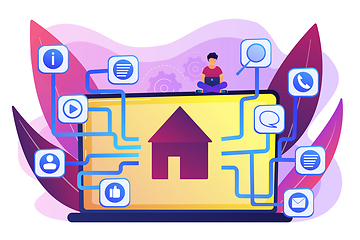 Image showing Sitemap creation concept vector illustration