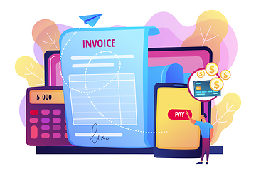 Image showing Payment terms concept vector illustration