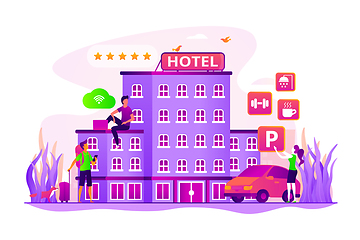 Image showing All-inclusive hotel concept vector illustration