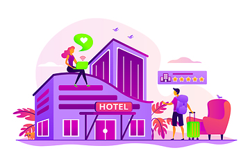 Image showing Design hotel concept vector illustration