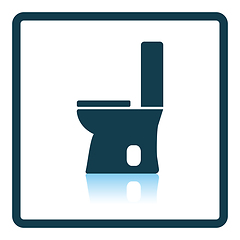 Image showing Toilet bowl icon