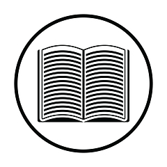 Image showing Open book icon