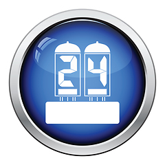 Image showing Electric numeral lamp icon