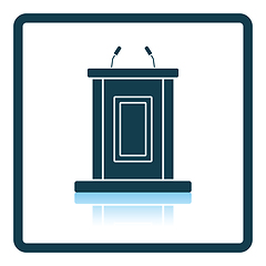 Image showing Witness stand icon