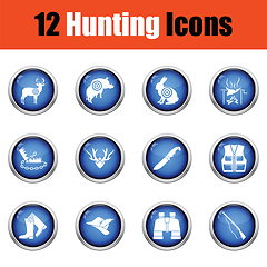 Image showing Set of painting icons. 