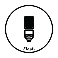 Image showing Icon of portable photo flash