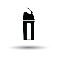 Image showing Fitness bottle icon