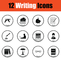 Image showing Set of writer icons