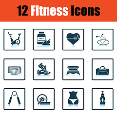 Image showing Fitness icon set