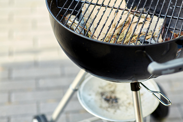 Image showing close up of brazier outdoors