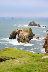 Image showing cornwall rough coast