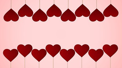 Image showing Card for Saint Valentine\'s Day. Modern design, background or wallpaper