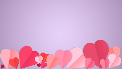 Image showing Card for Saint Valentine\'s Day. Modern design, background or wallpaper