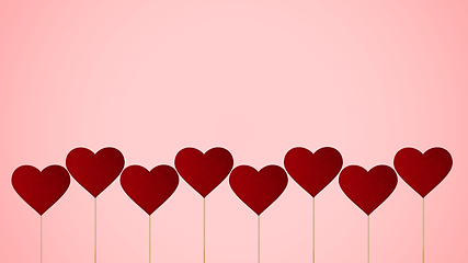 Image showing Card for Saint Valentine\'s Day. Modern design, background or wallpaper