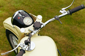 Image showing beautiful retro vintage motorbike