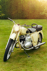 Image showing beautiful retro vintage motorbike