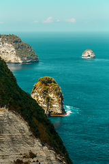 Image showing dream Bali coastline at Nusa penida