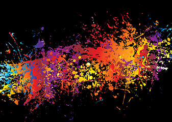 Image showing ink crash rainbow