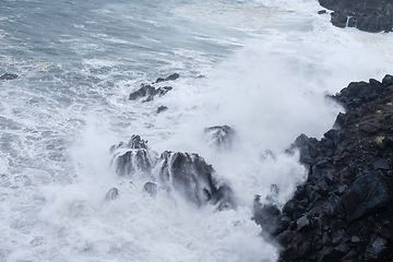 Image showing natural swimming pools on Tenerife island