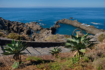 Image showing natural swimming pools on Tenerife island