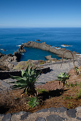 Image showing natural swimming pools on Tenerife island