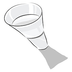 Image showing Water glass, vector color illustration.