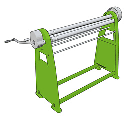 Image showing Manual press brake vector illustration on white background